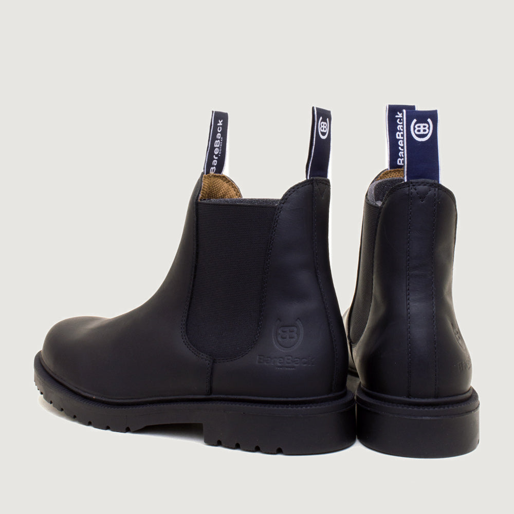 Bareback Detroit Steel Toe Cap Work Boots - Black heel detail