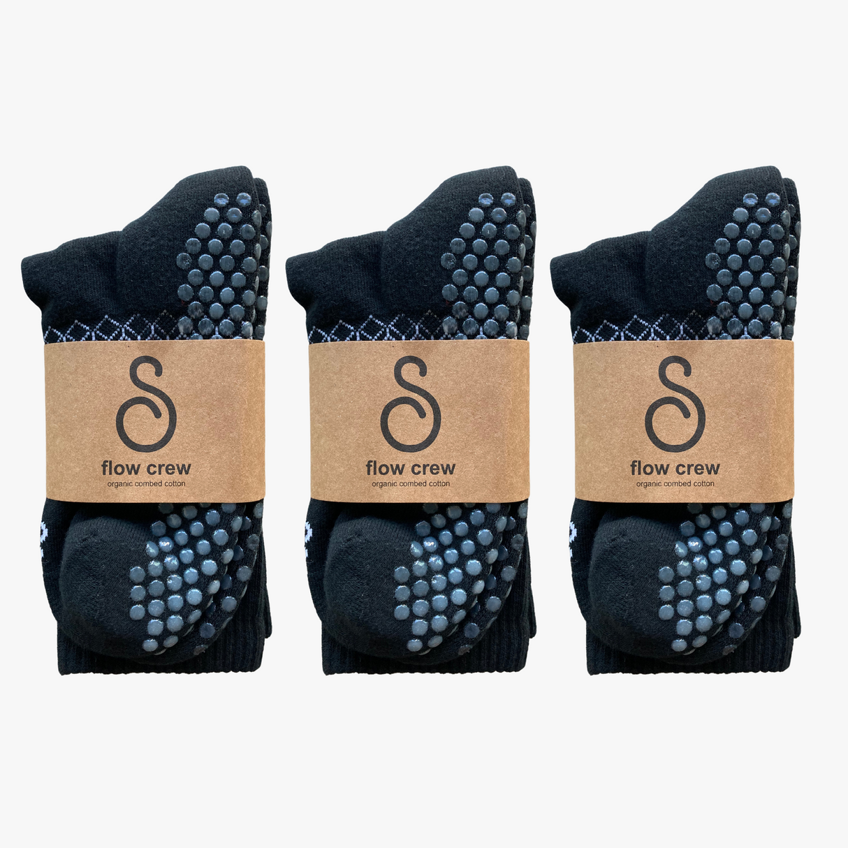 hipSwan Flow Crew Grip Socks
