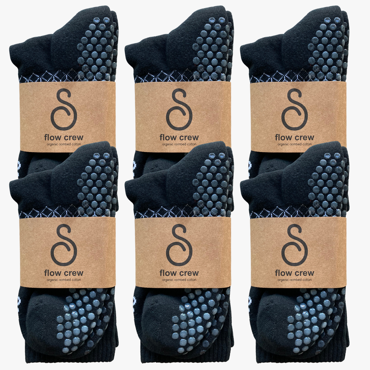 hipSwan Flow Crew Grip Socks