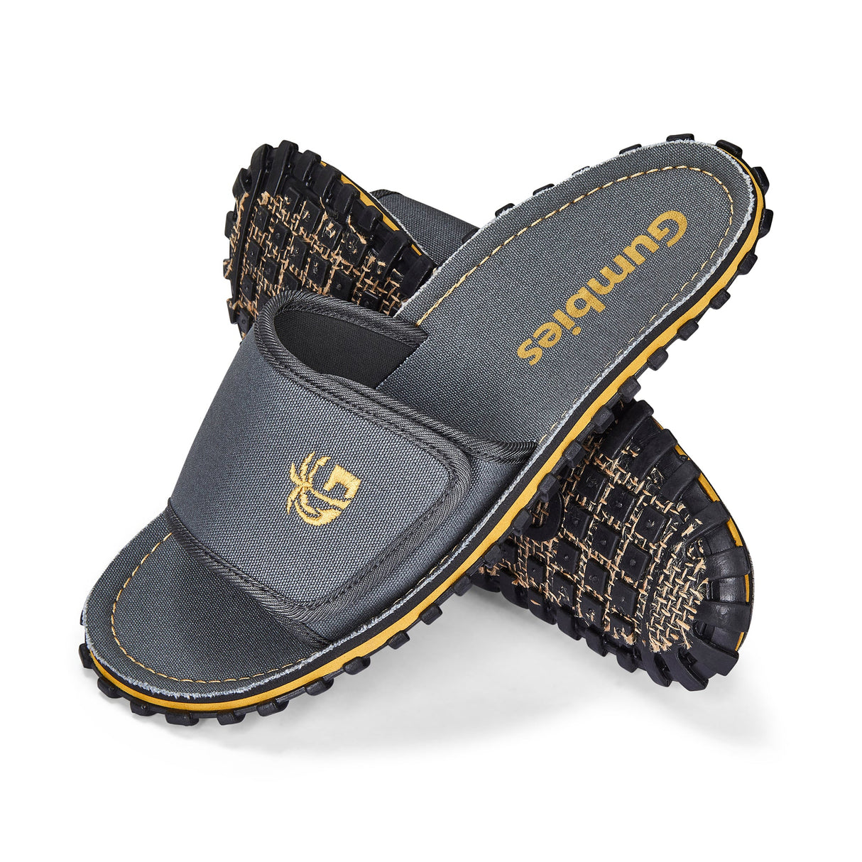Gumbies Strider Sliders - Women's Grey colourway front