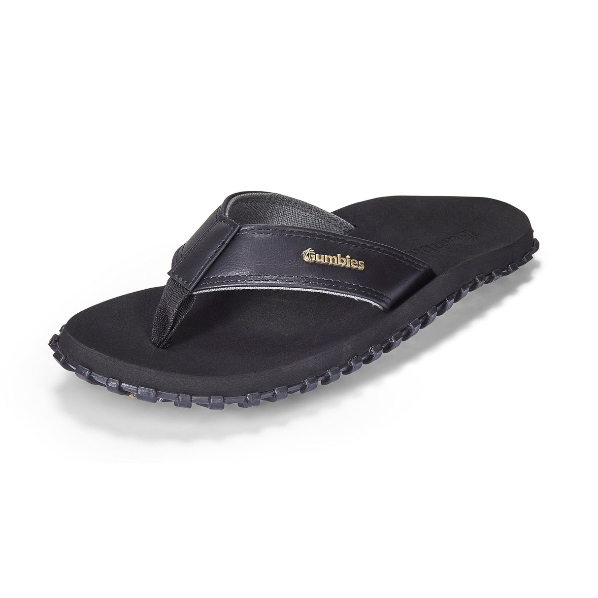 Gumbies Vegovert Flip-Flops - Men's Black alternate view 5