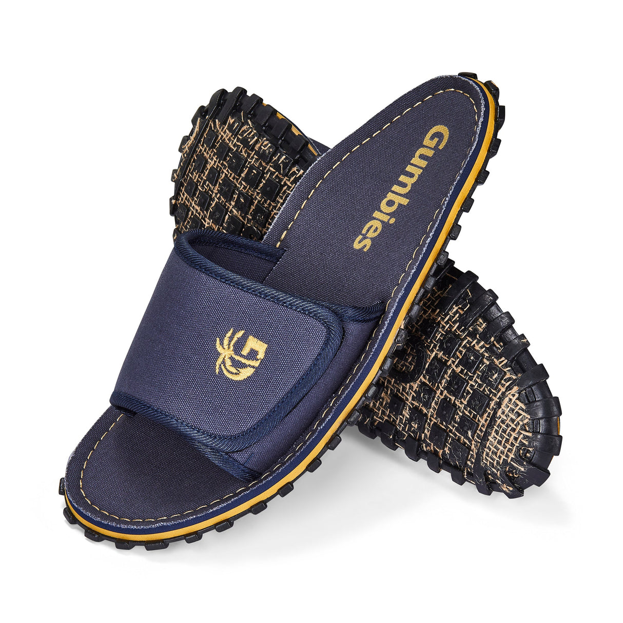 Gumbies Strider Sliders - Men's Navy colourway front