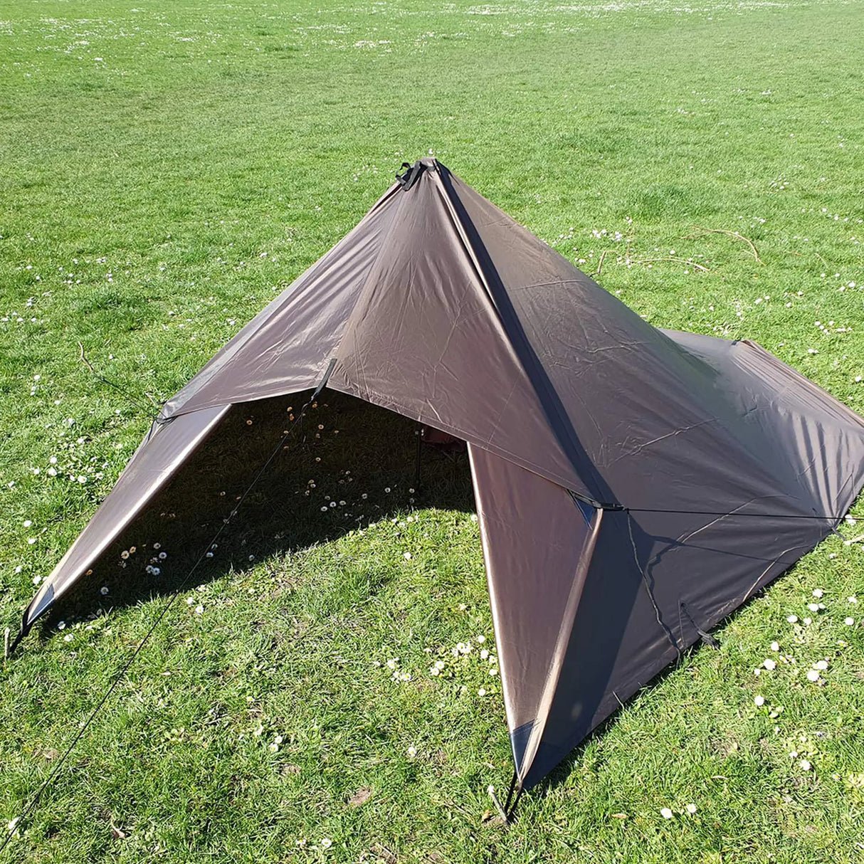 DD Tarp 3x3m in coyote brown for outdoor use