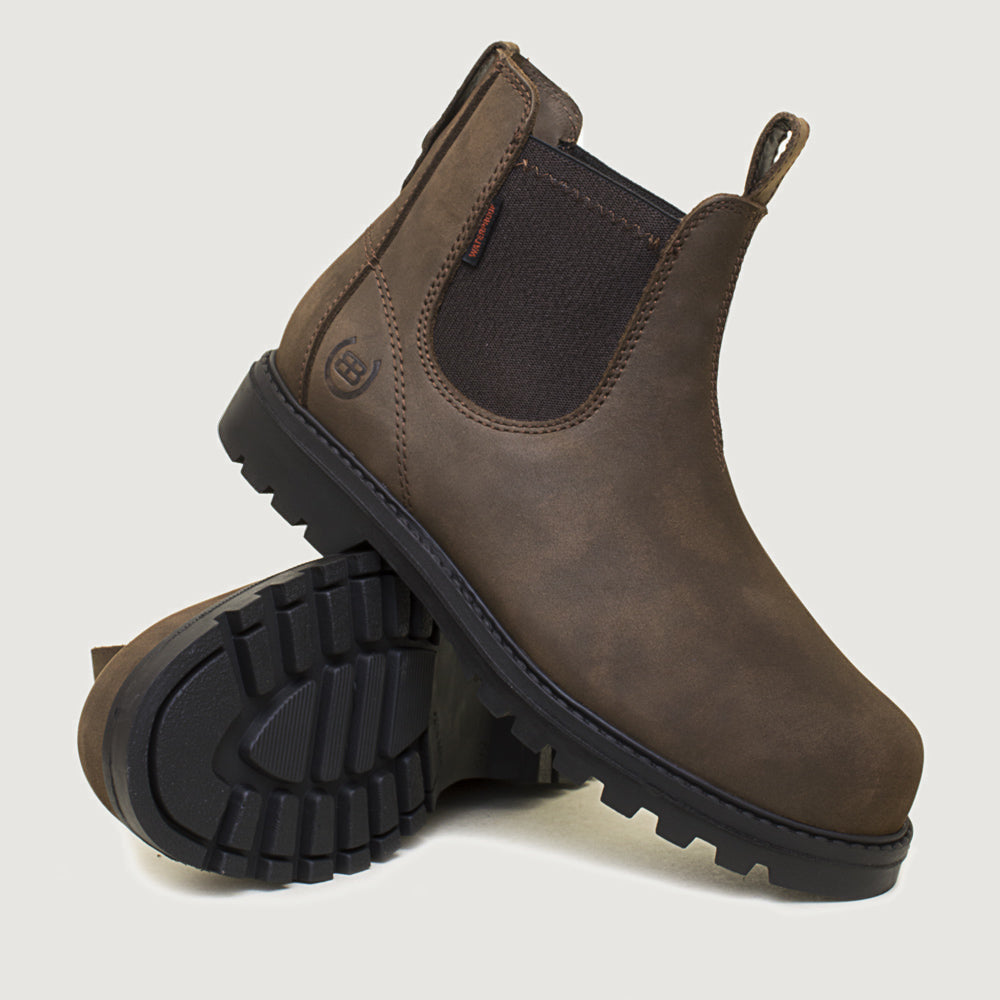 Bareback Vancouver Storm Waterproof Boots - Brown angled view