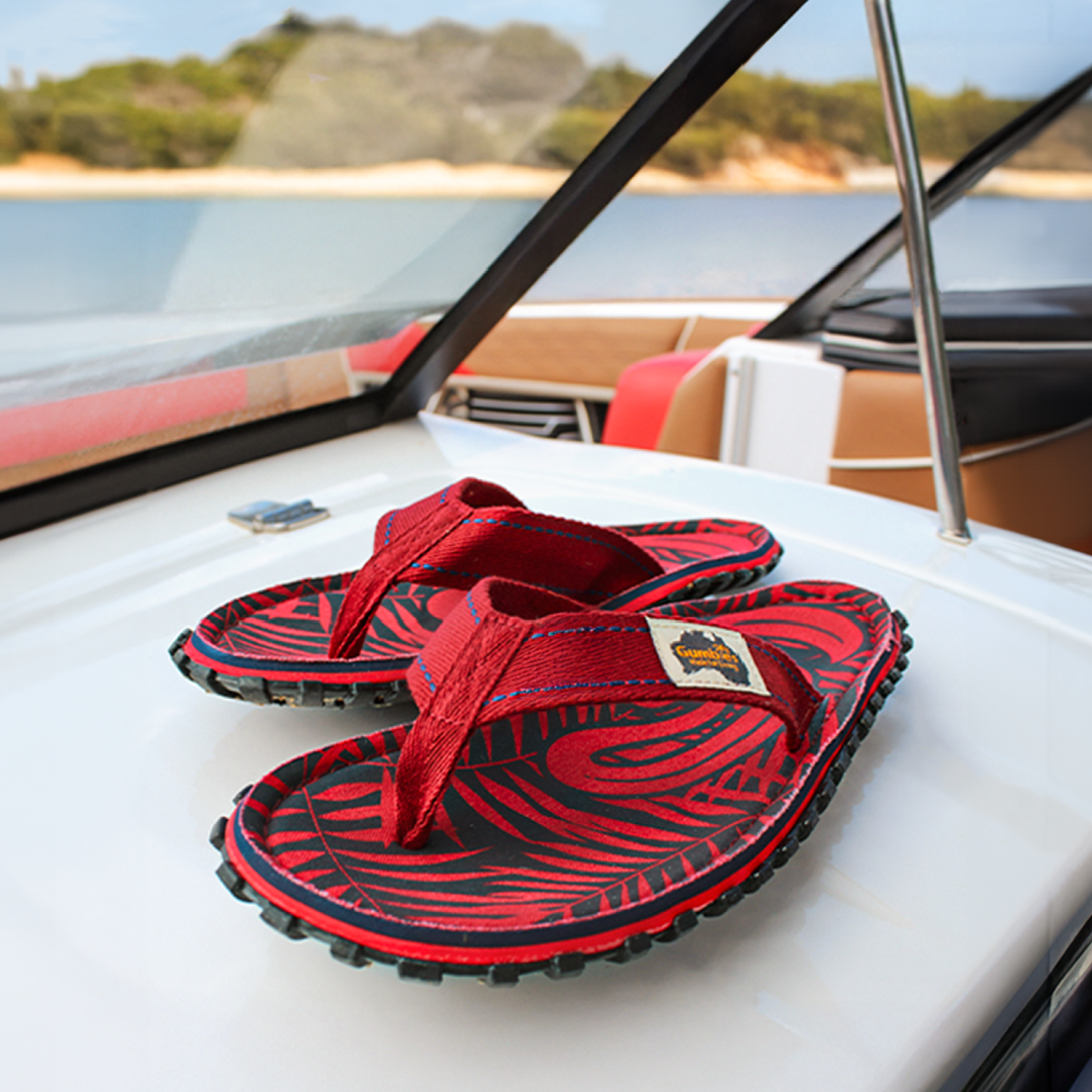 Gumbies Islander Flip-Flops - Women's Red G alternate view 2