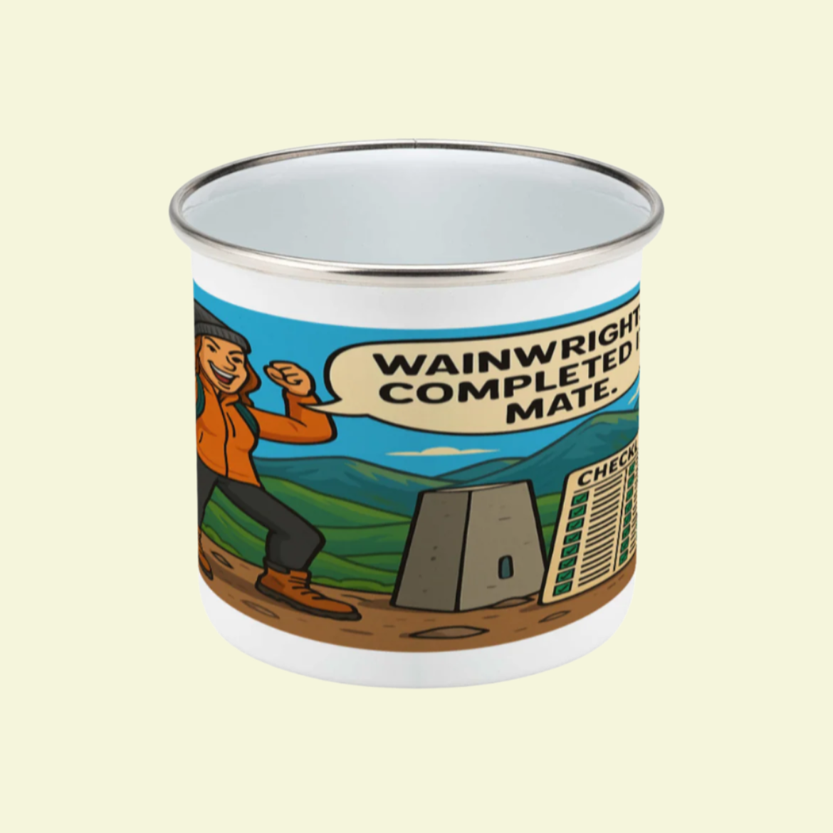 Wainwrights Completed It Mate Enamel Mug 12oz – for Her