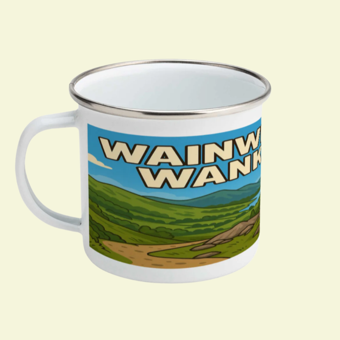 Wainwright Wanker Enamel Mug 12oz – for Her