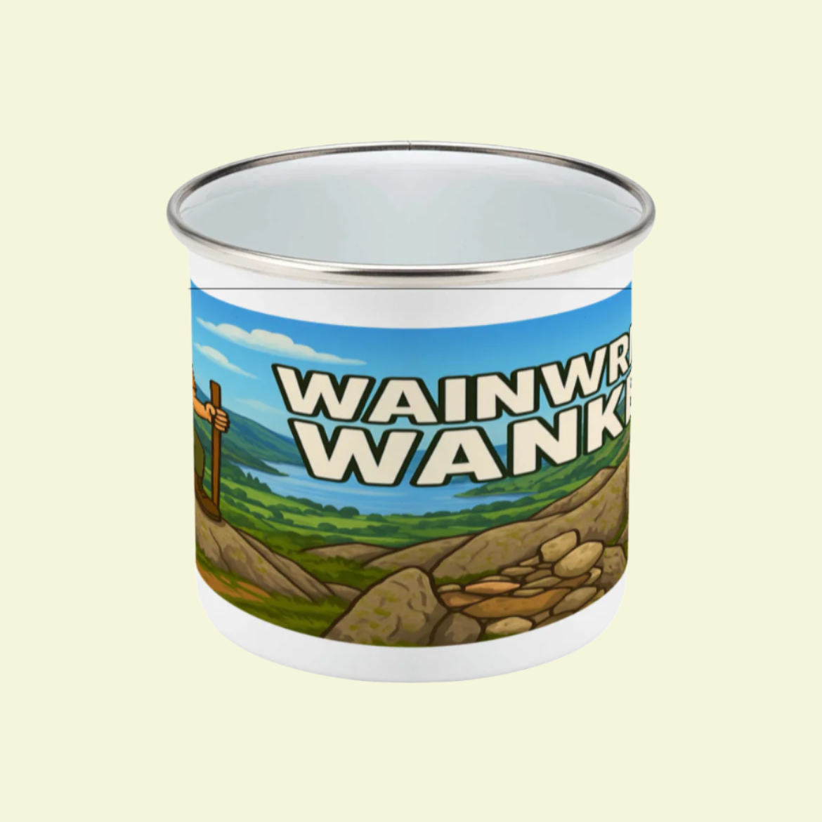 Wainwright Wanker Enamel Mug 12oz – for Him