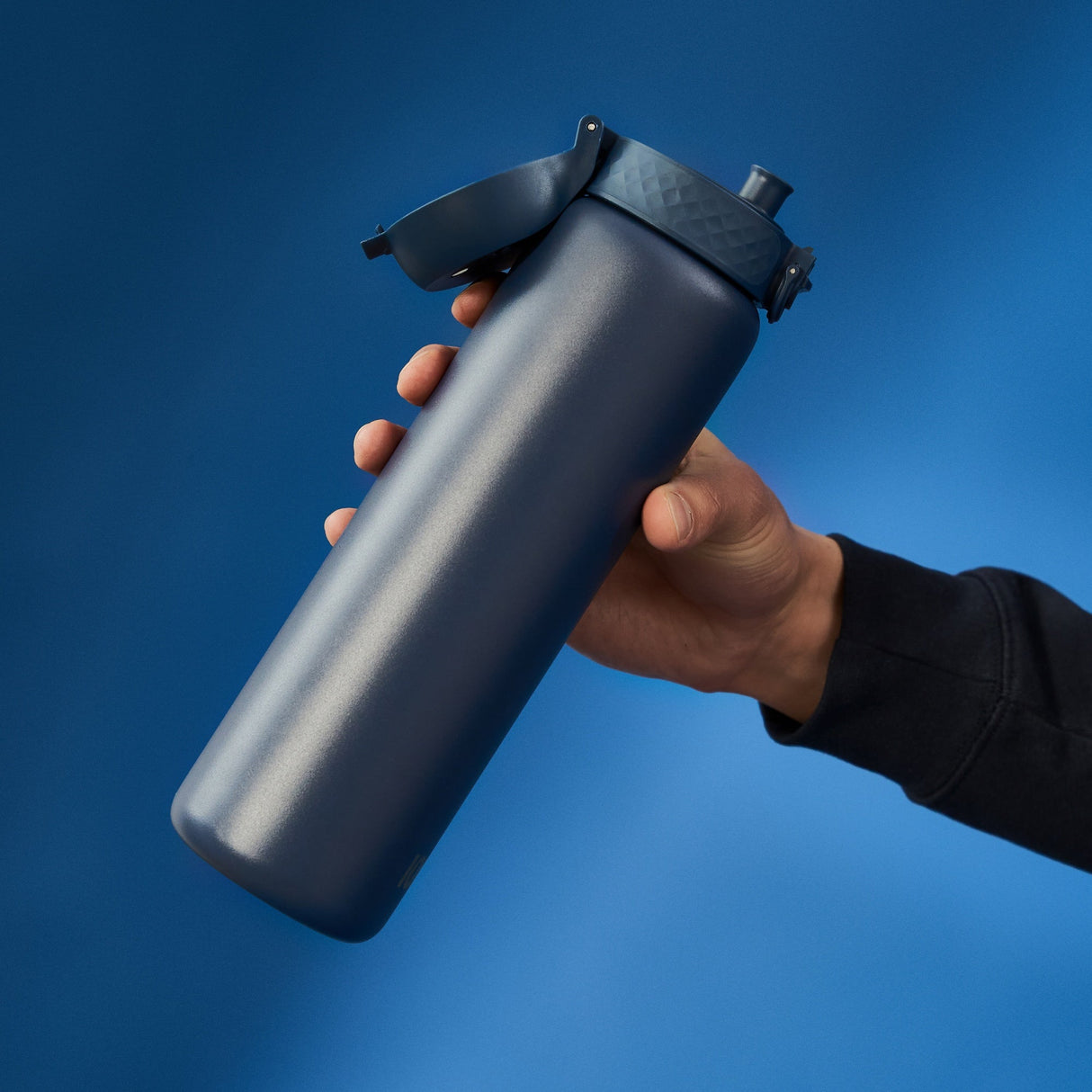 ION8 Leak Proof 1 Litre Thermal Water Bottle, Insulated Steel, Ash Navy, 1L