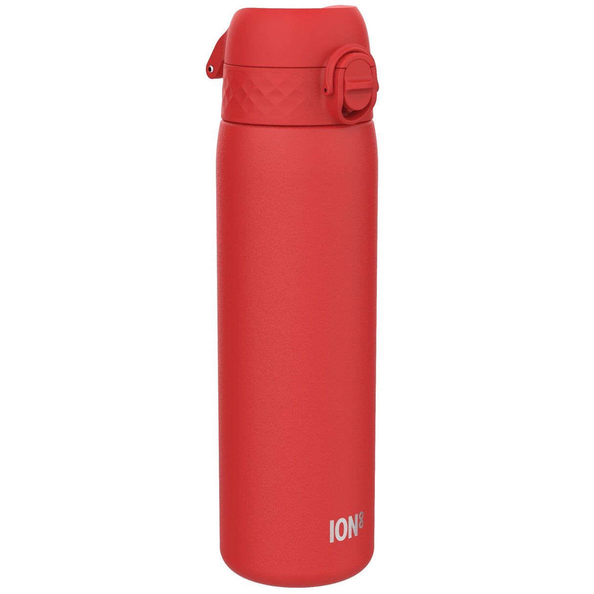 ION8 Steel Slim Leak Proof Water Bottle, Red, 600ml