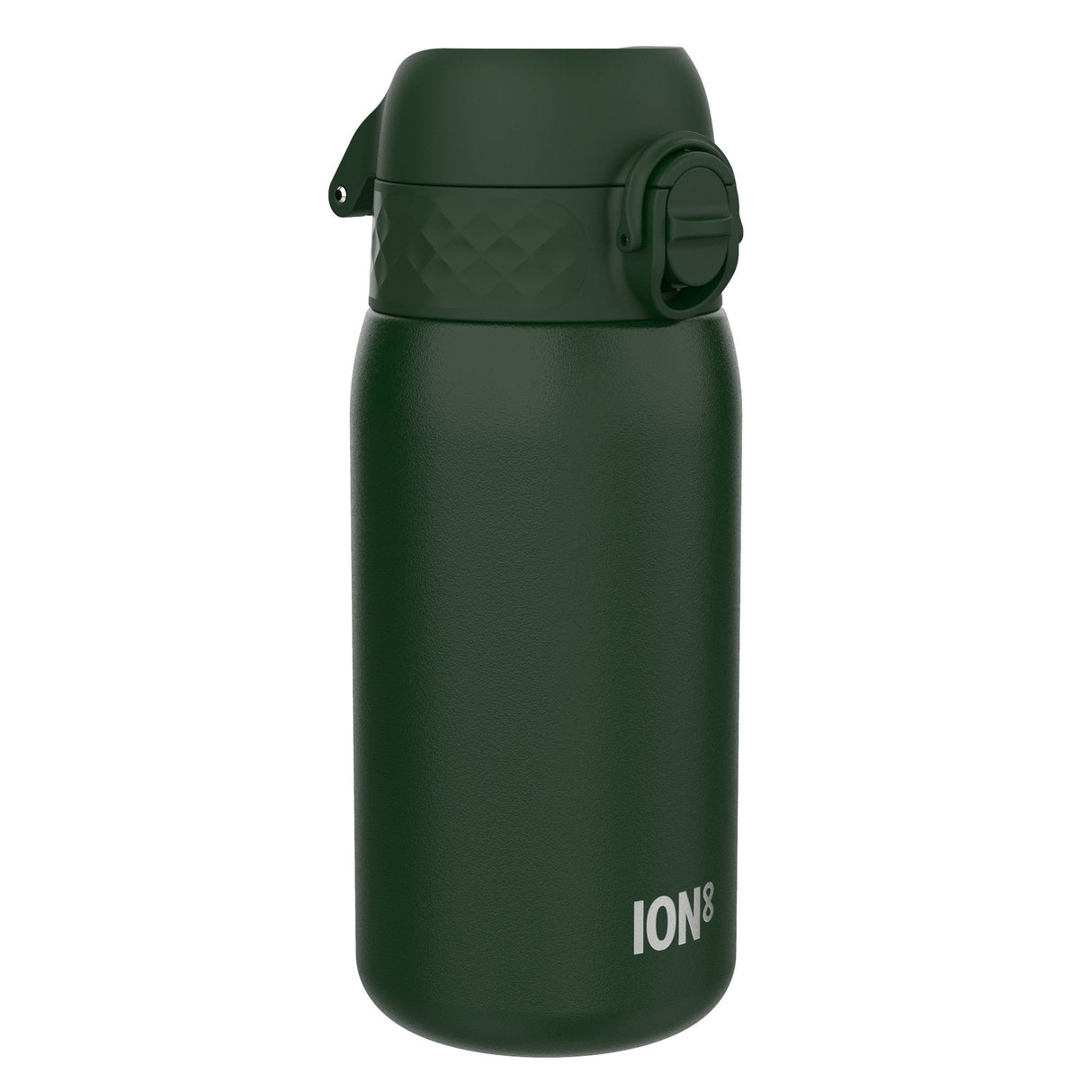 ION8 Leak Proof Thermal Water Bottle, Insulated Steel, Dark Green, 320ml