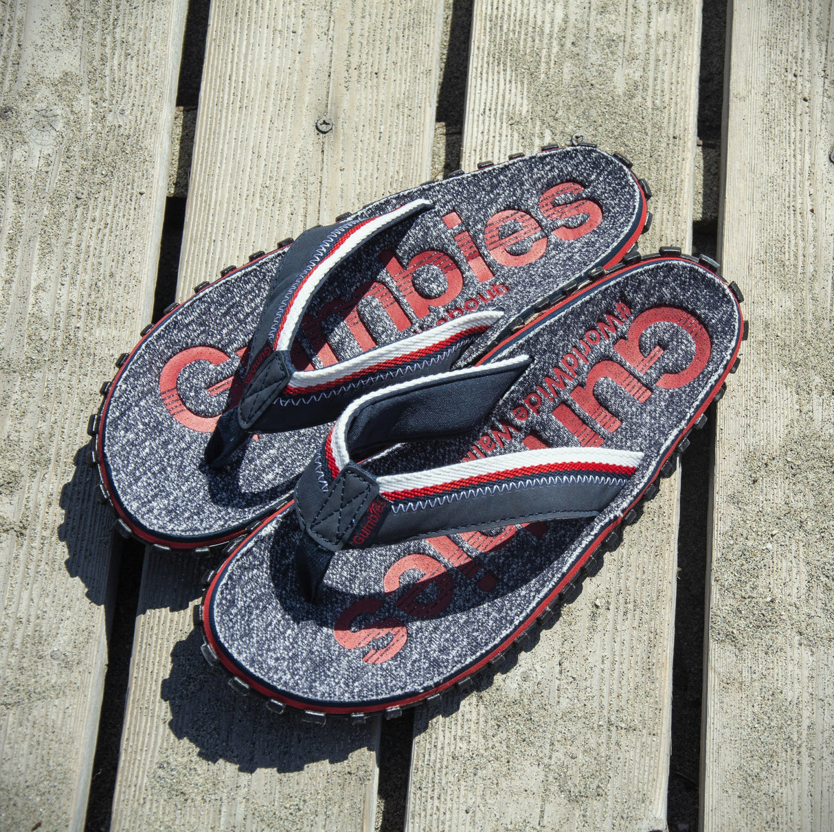 Gumbies Cairns Flip-Flops - Men's Red alternate view 2