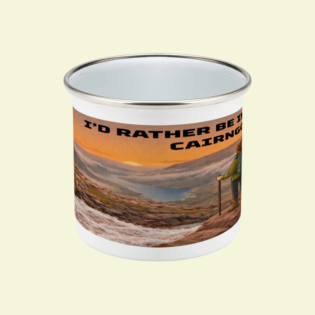 I'd Rather Be in the Cairngorms Enamel Mug 12oz – for Her