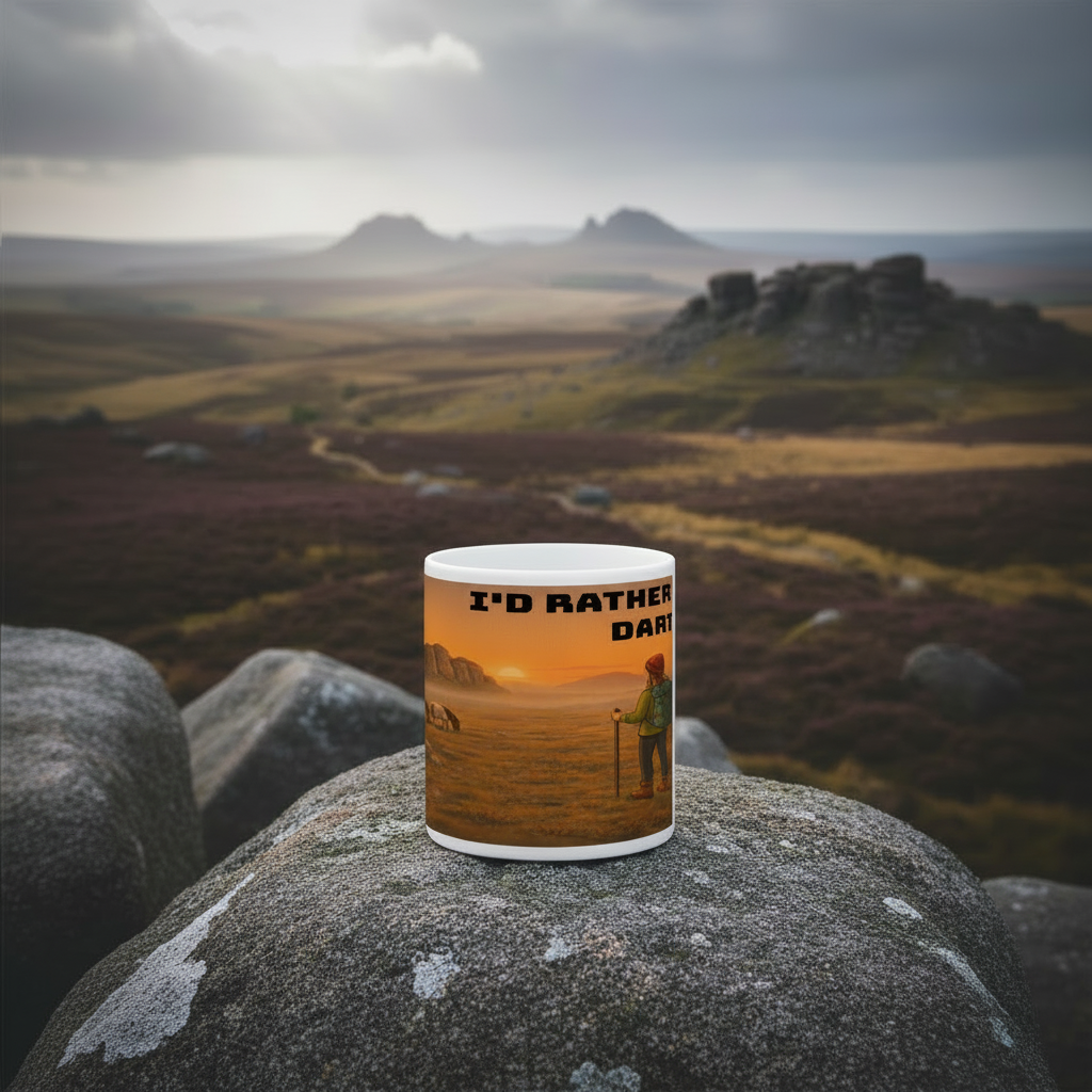 I'd Rather Be on Dartmoor Ceramic Mug 11oz - for Her