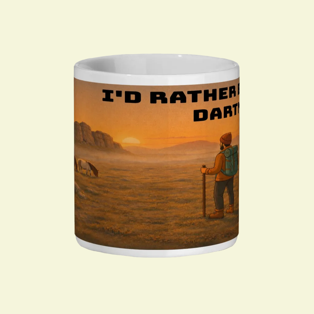 I'd Rather Be on Dartmoor Ceramic Mug 11oz - for Him