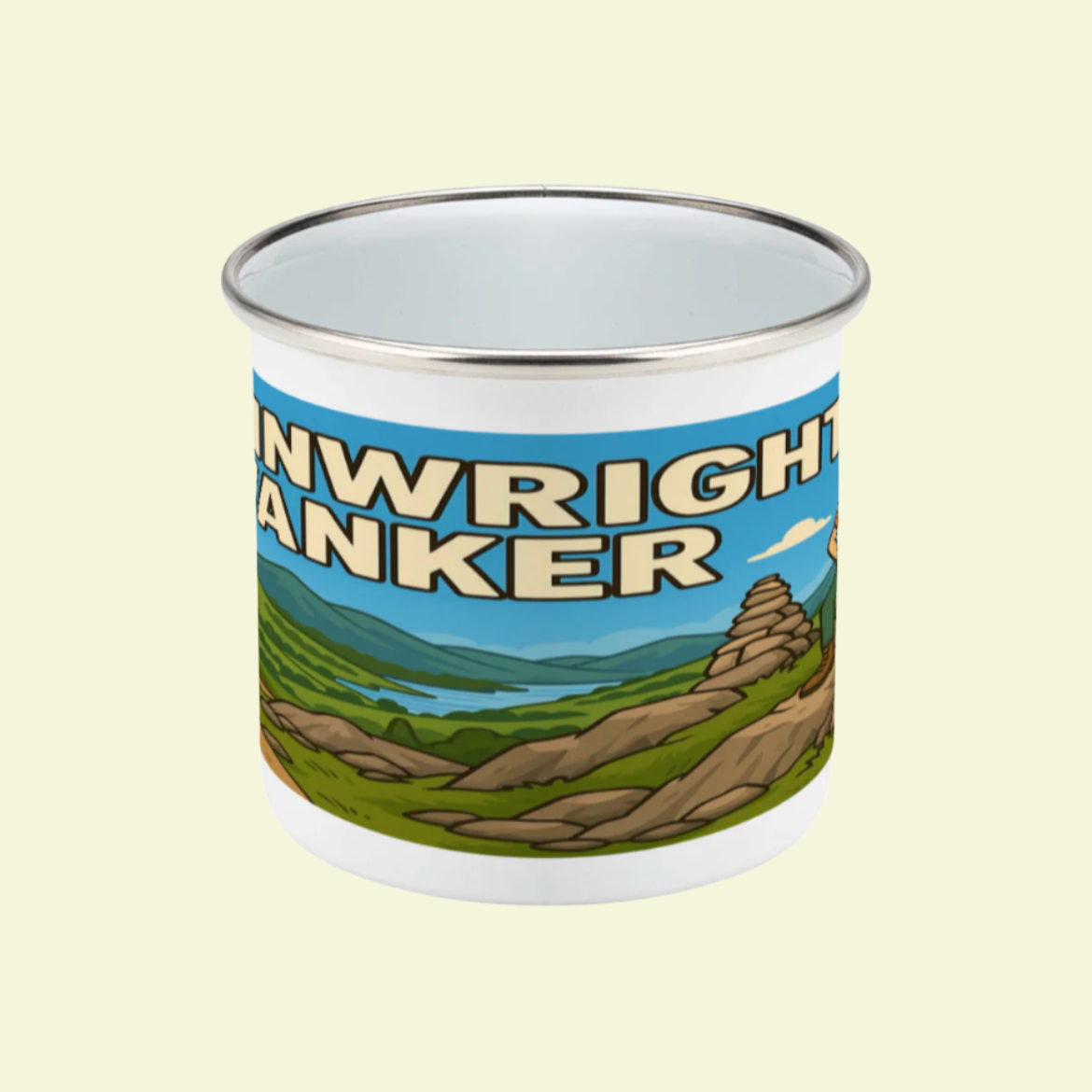 Wainwright Wanker Enamel Mug 12oz – for Her
