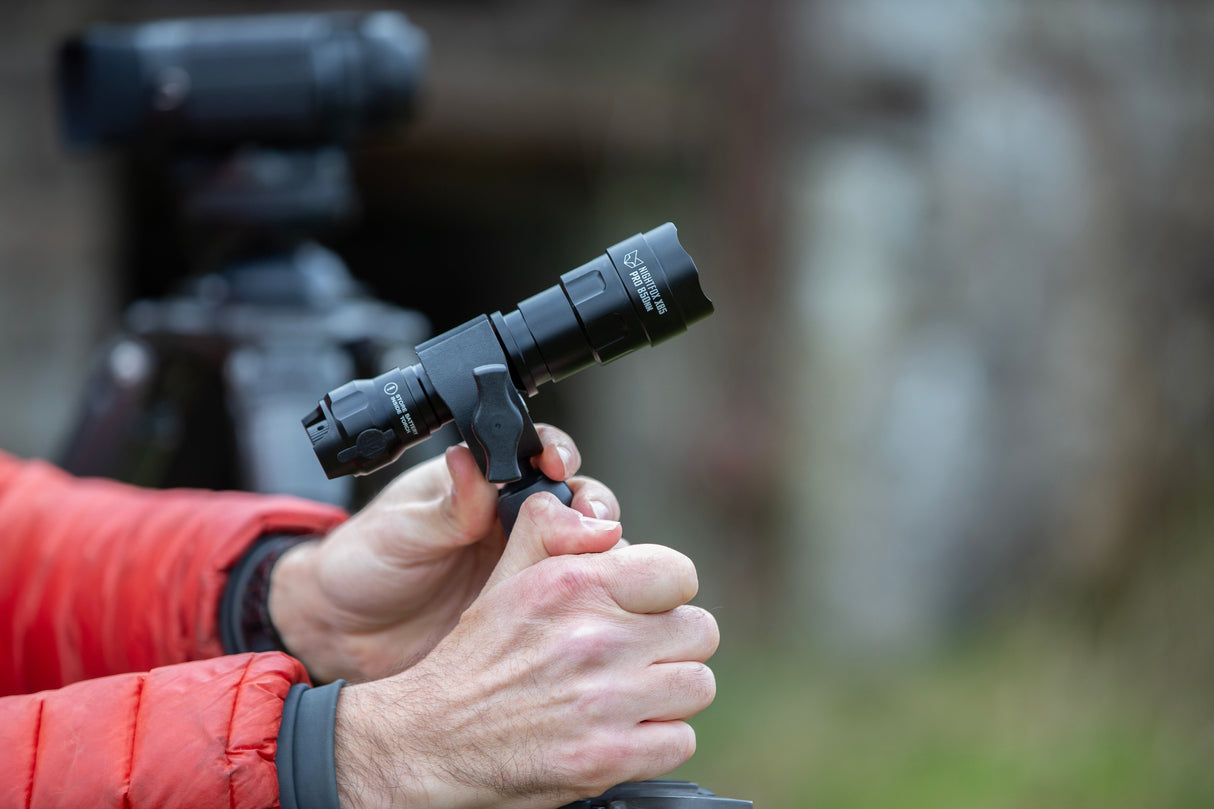 Nightfox Rugged Torch Tripod Mount - 1/4 inch tripod thread and adaptor