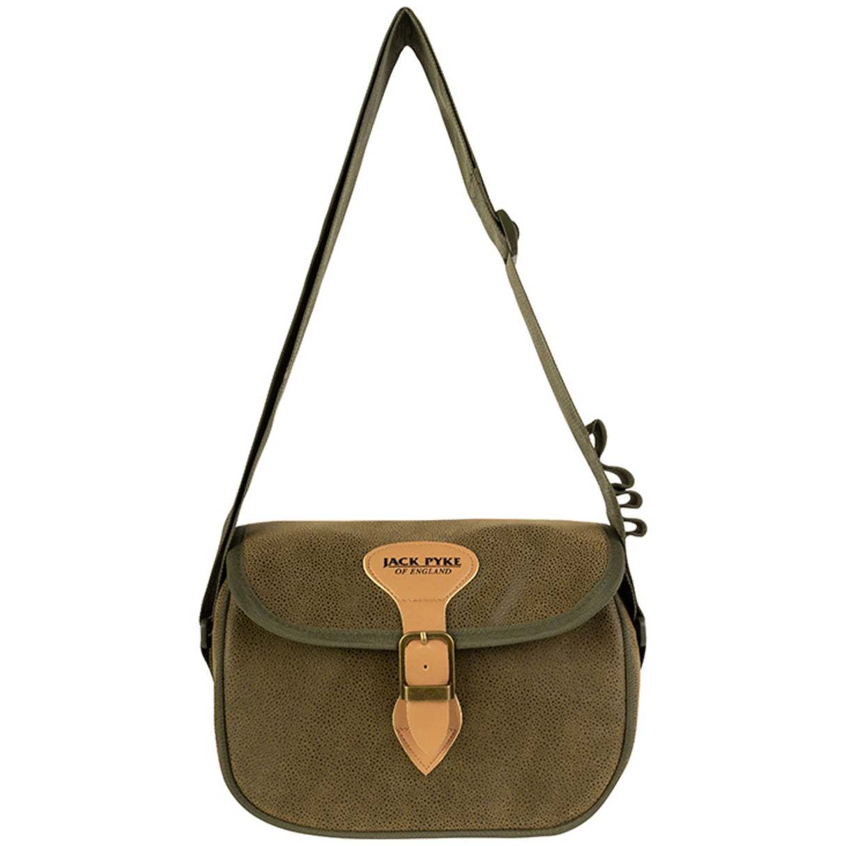 Jack Pyke Duotex Speed Loader Cartridge Bag - Green adjustable shoulder strap extended