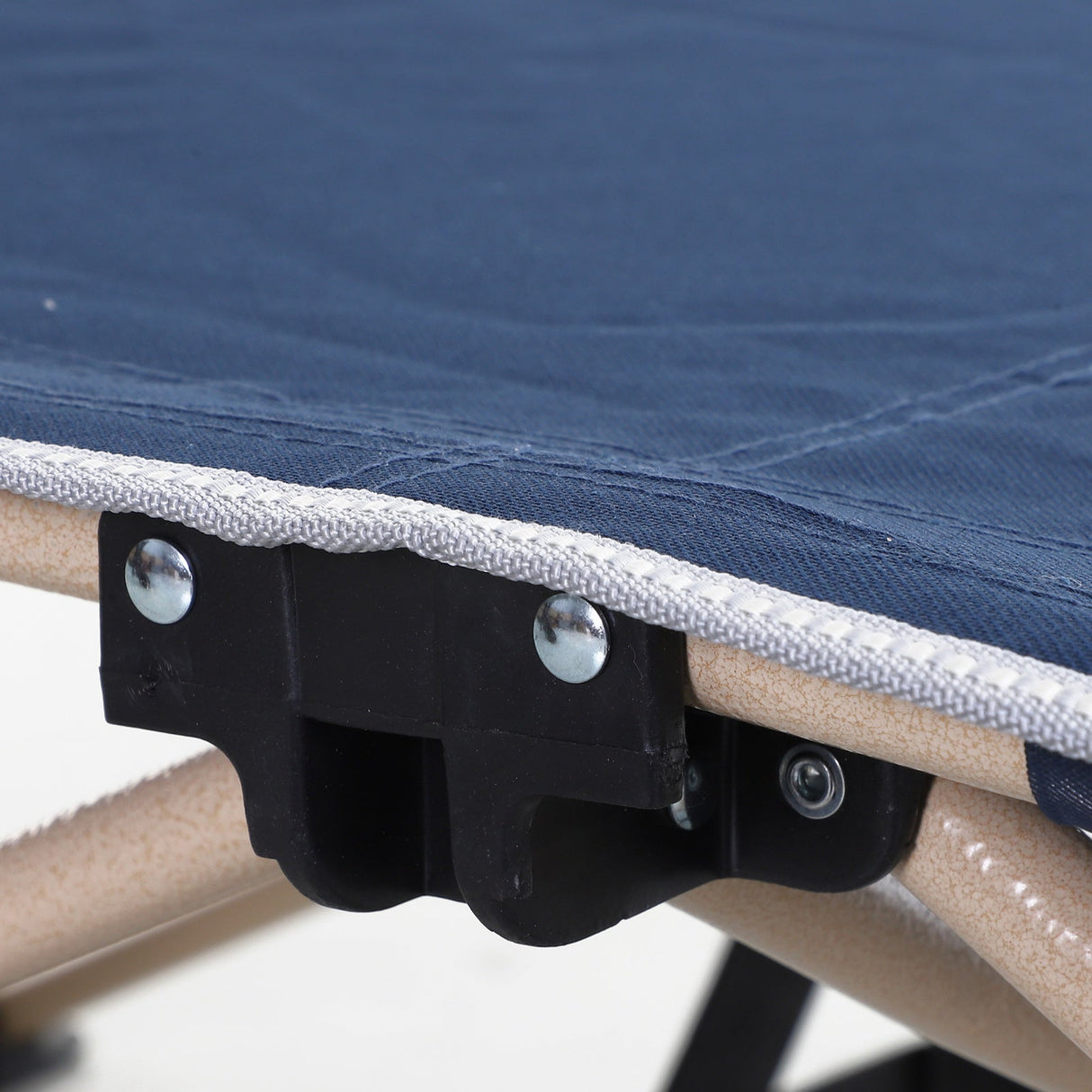 Outsunny Single Person Folding Camping Bed - Blue