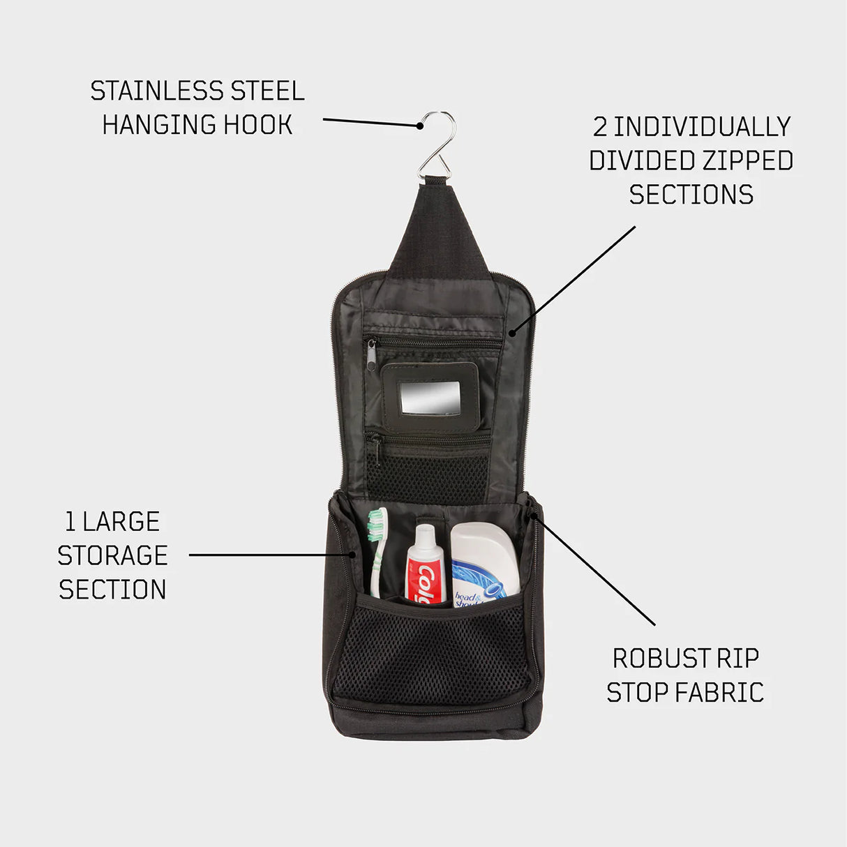 Snugpak Essential Wash Bag WGTE Features | Task Outdoor