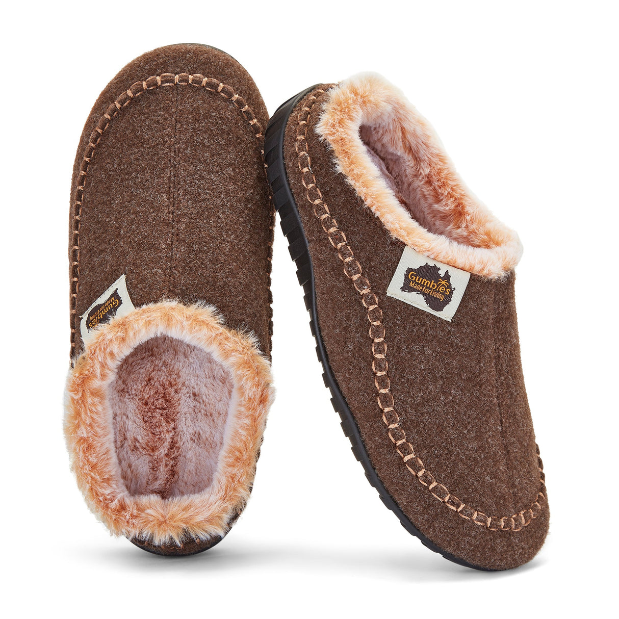 Gumbies Ossa Low Slippers - Women's Chocolate & Cream alternate view 3