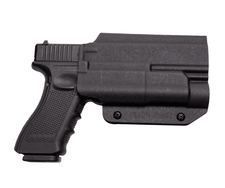 Pro Series Light-Bearing Glock Holster from the left side on white background