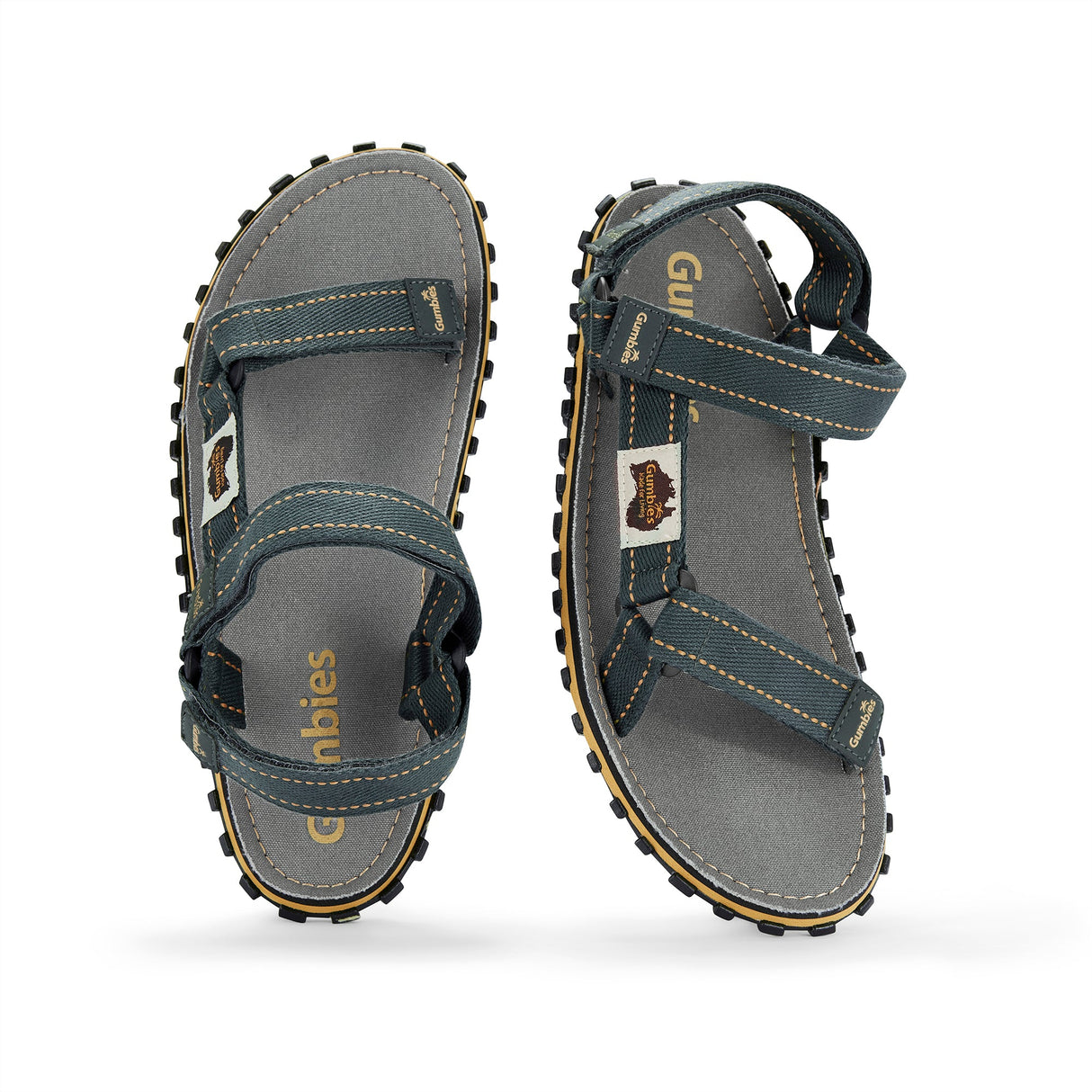 Gumbies Tracker Sandals - Men's Grey alternate view 2