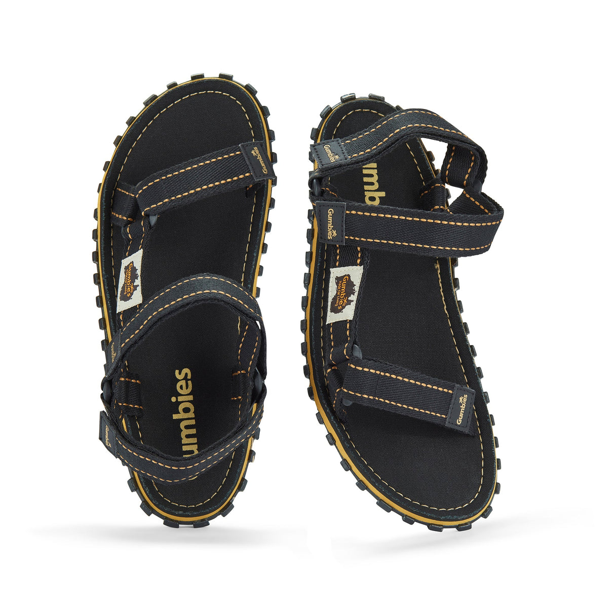 Gumbies Tracker Sandals - Men's Black alternate view 4