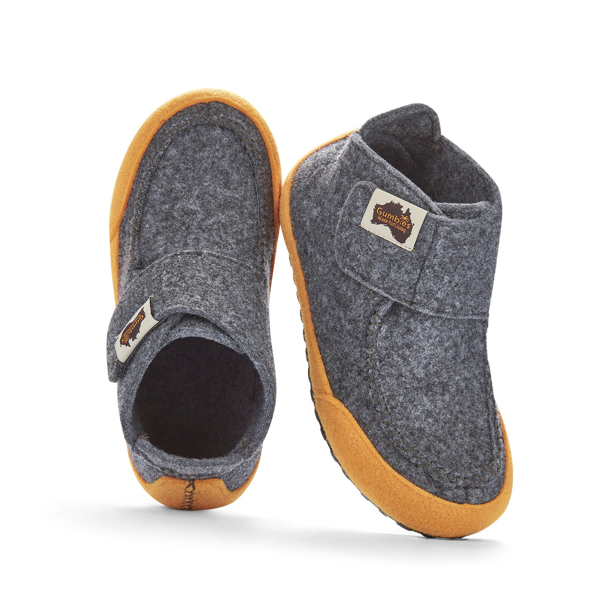Gumbies Quokka Slipper Boots - Women's Grey & Curry alternate view 3
