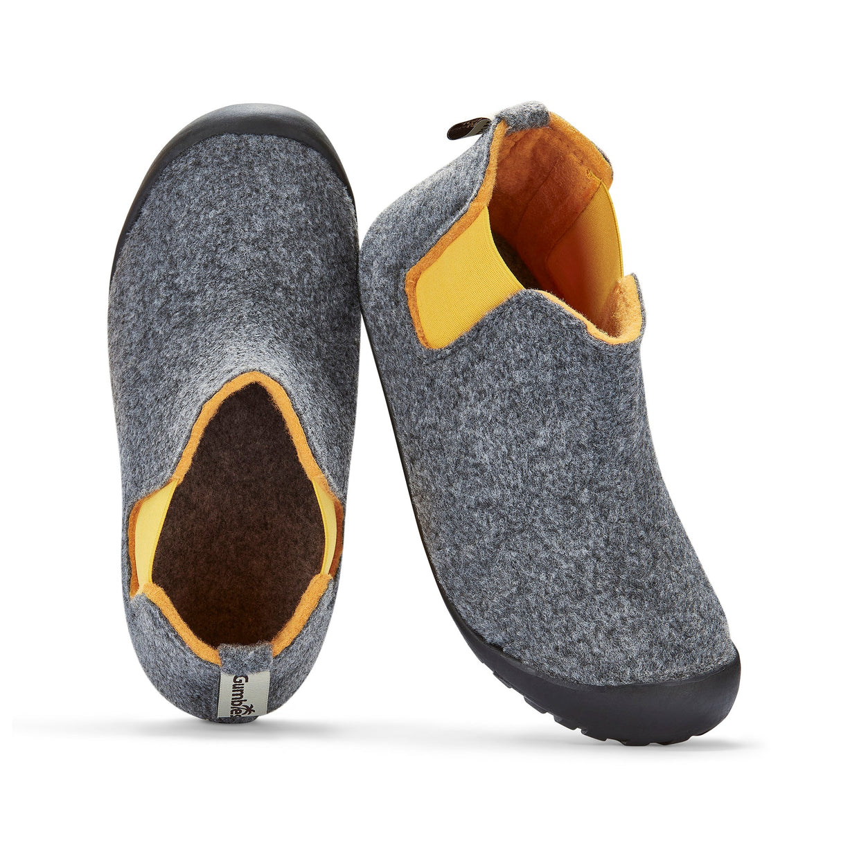 Gumbies Brumby Slipper Boots - Women's Grey & Curry alternate view 2