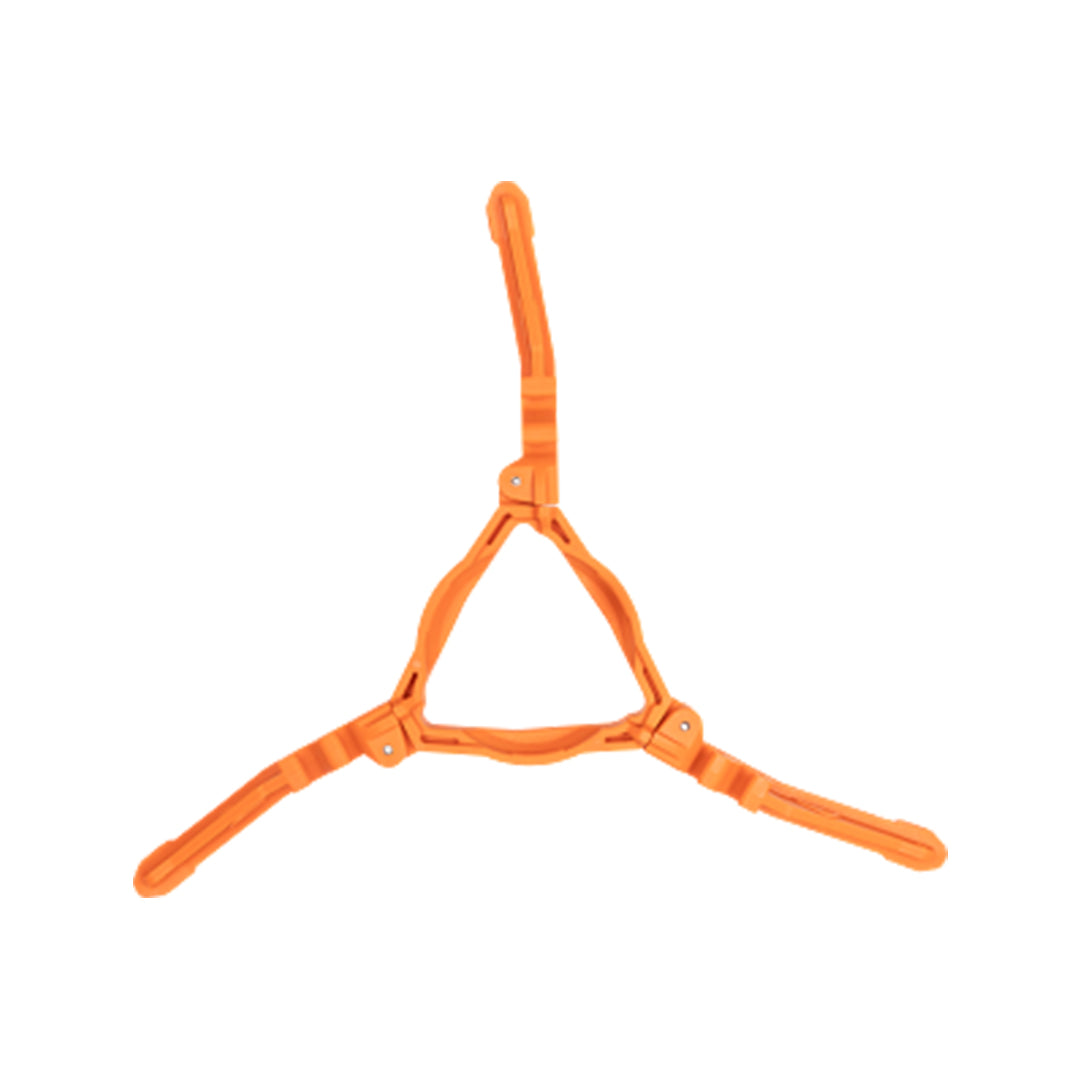 Jetboil Fuel Can Stabilizer 2.0 - Orange fitted to a gas canister