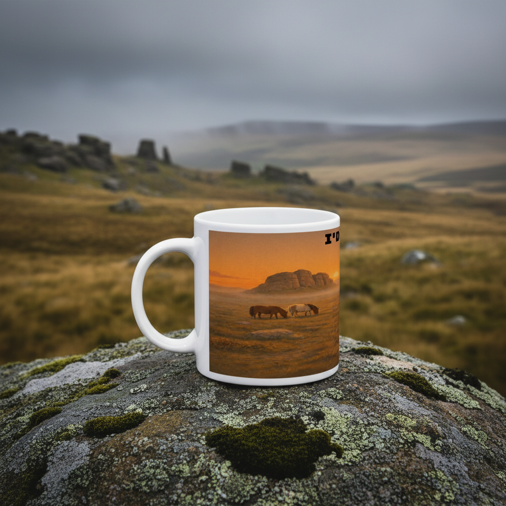 I'd Rather Be on Dartmoor Ceramic Mug 11oz - for Her