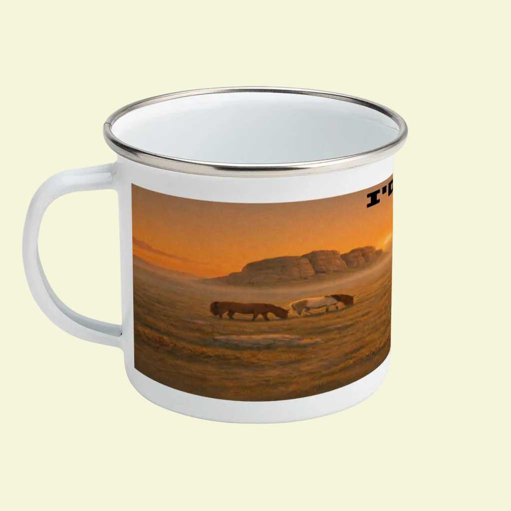 I'd Rather Be on Dartmoor Enamel Mug 12oz – for Her