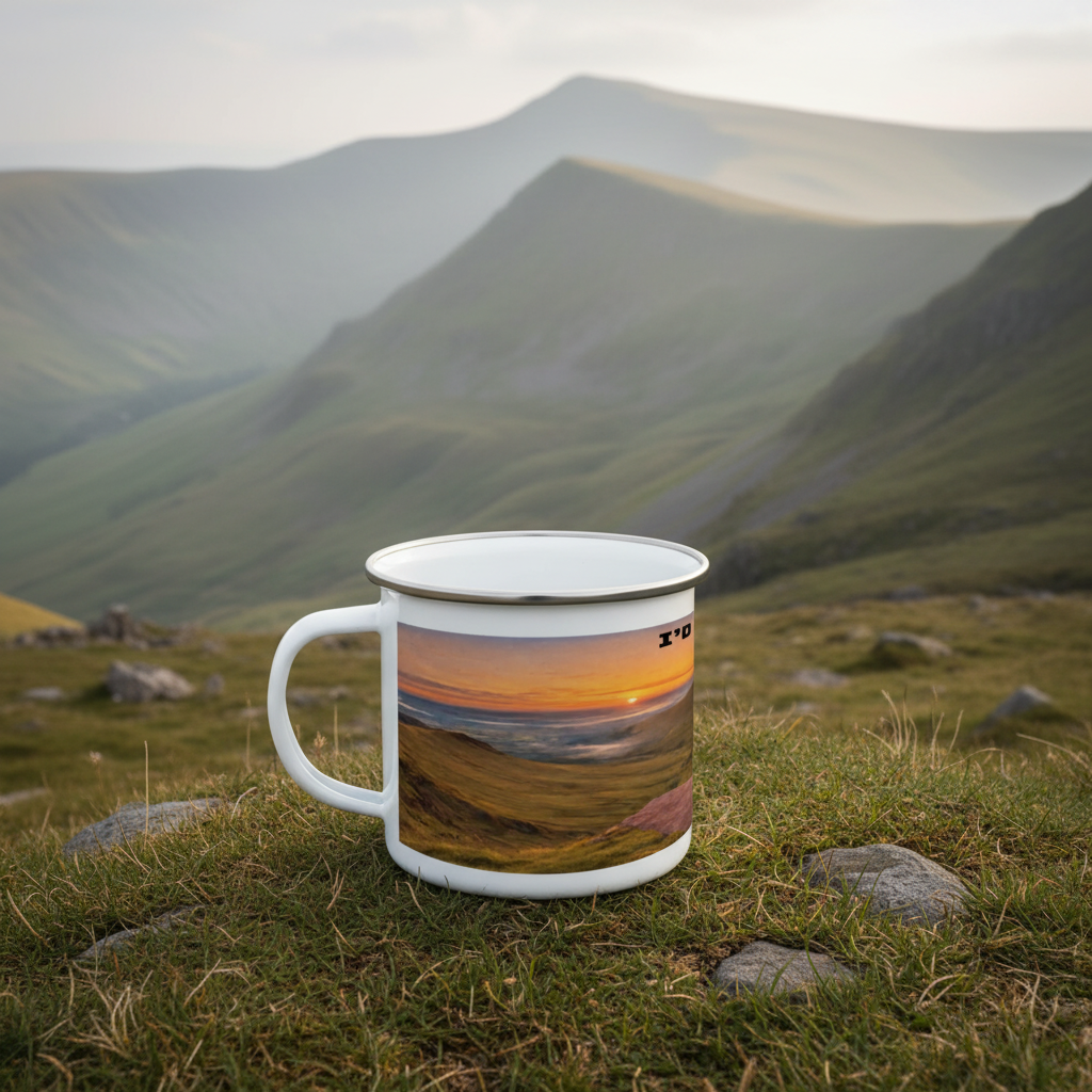 I'd Rather Be on Brecon Beacons Enamel Mug 12oz – for Him