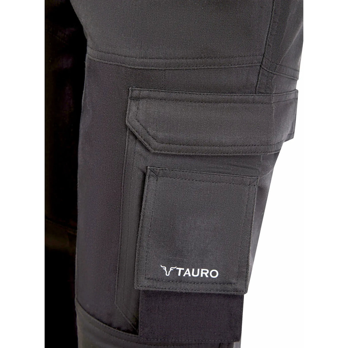 Tauro Workwear Outlaw Trousers - Black reinforced back pocket Cordura panel