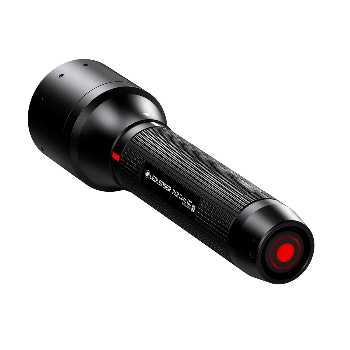 Ledlenser P6R Core QC tail end with red switch