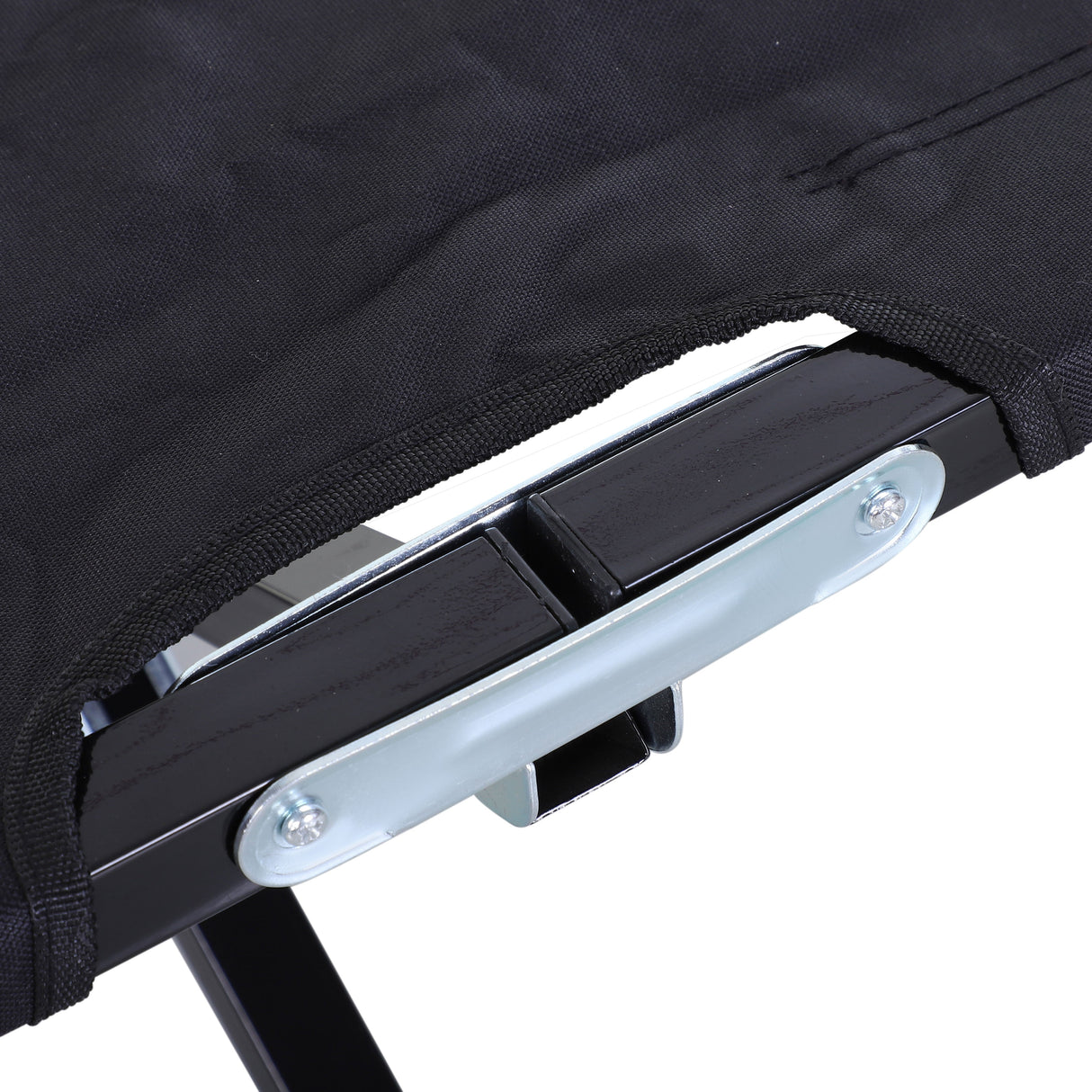 Outsunny Double Camping Cot Bed - Black accessories and manual
