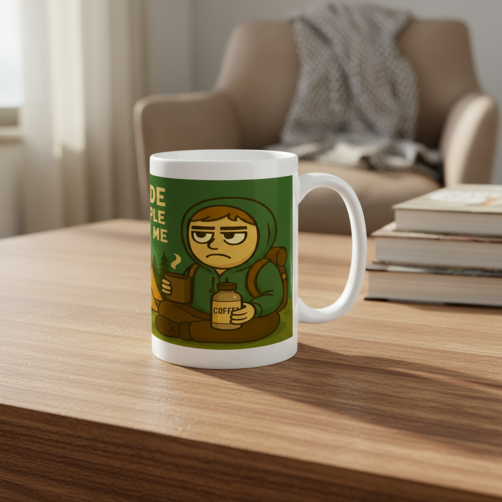 I Go Outside to Avoid People Ceramic Mug 15oz - for Him