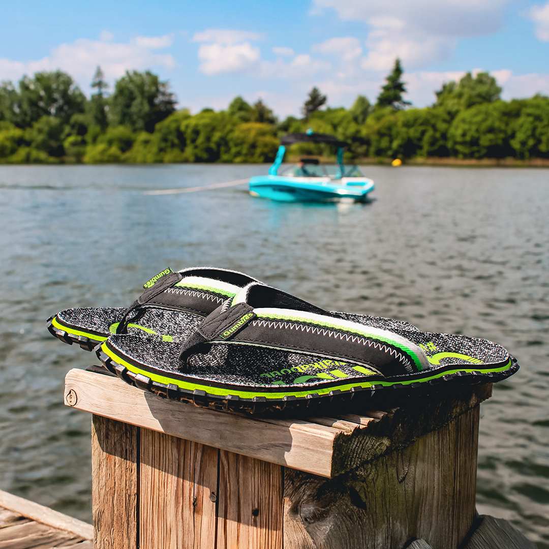 Gumbies Cairns Flip-Flops - Men's Lime alternate view 2