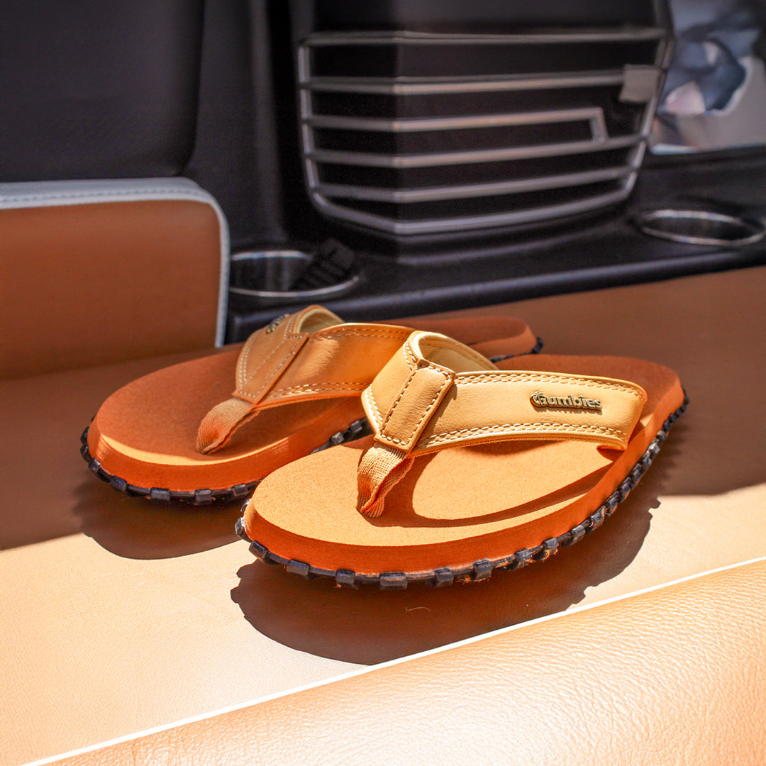 Gumbies Vegovert Flip-Flops - Men's Tan alternate view 4