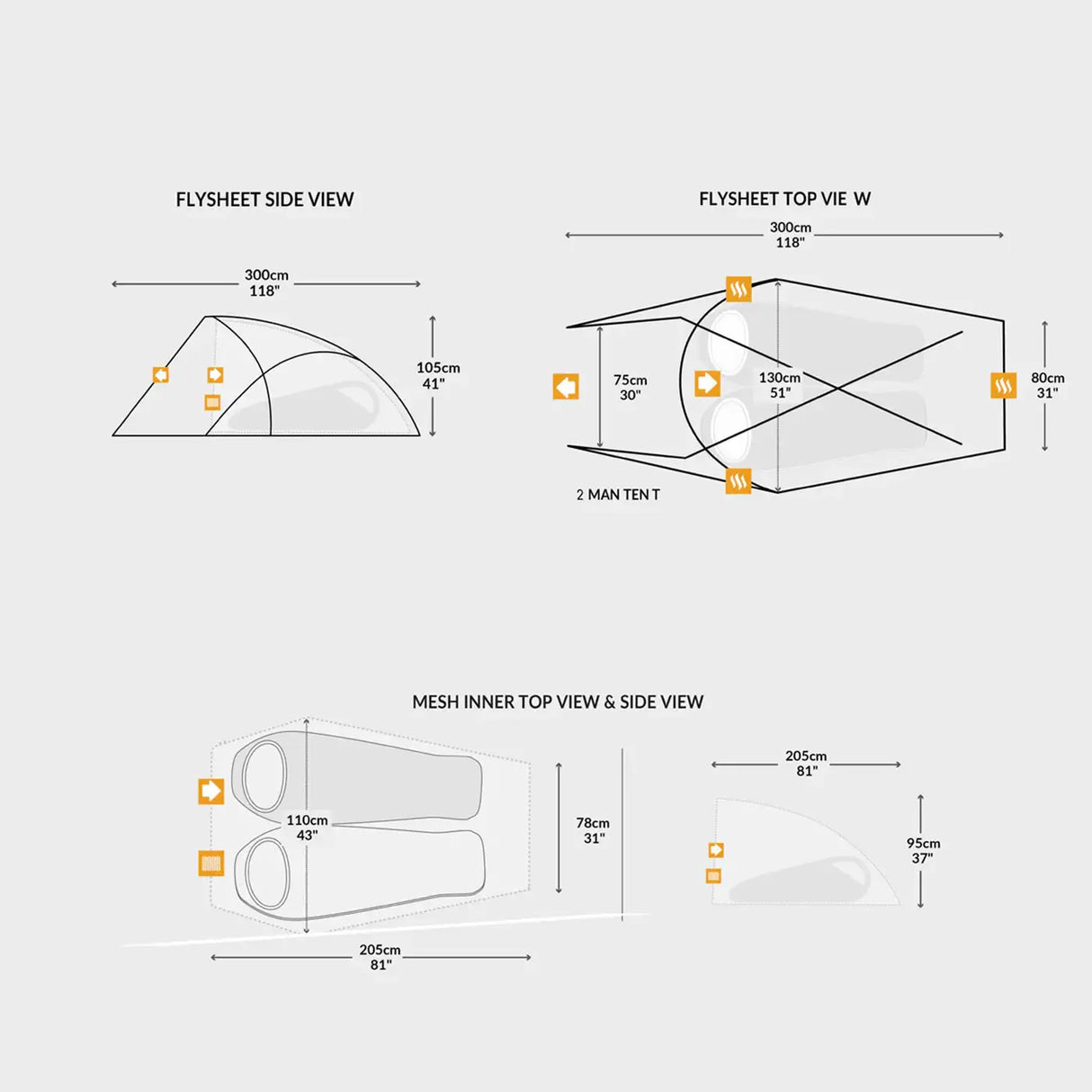 Snugpak Scorpion 2 IX WGTE Tent Dimensions | Task Outdoor