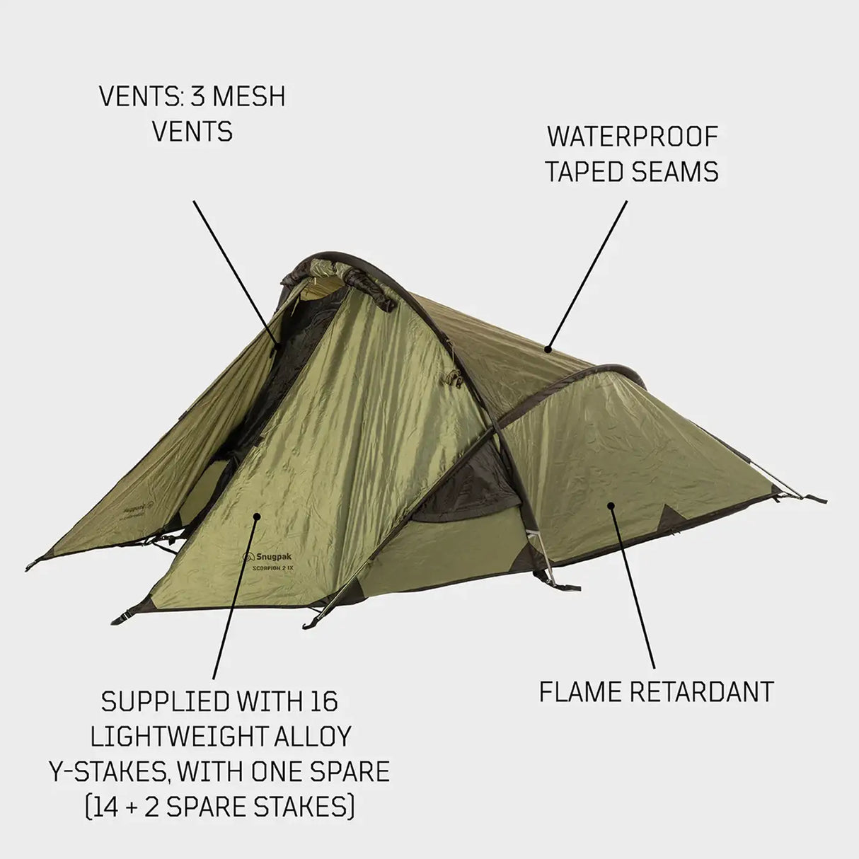 Snugpak Scorpion 2 IX WGTE Tent | Task Outdoor