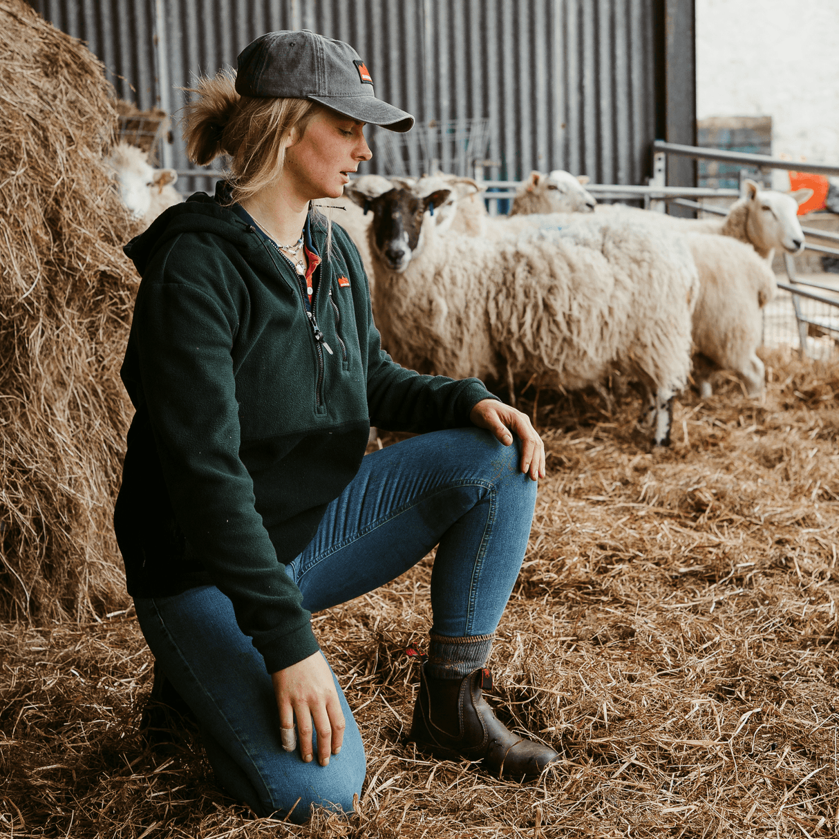 Sugar Loaf Dawnbreaker Polar Fleece Hoodie in Green for outdoor, warmth