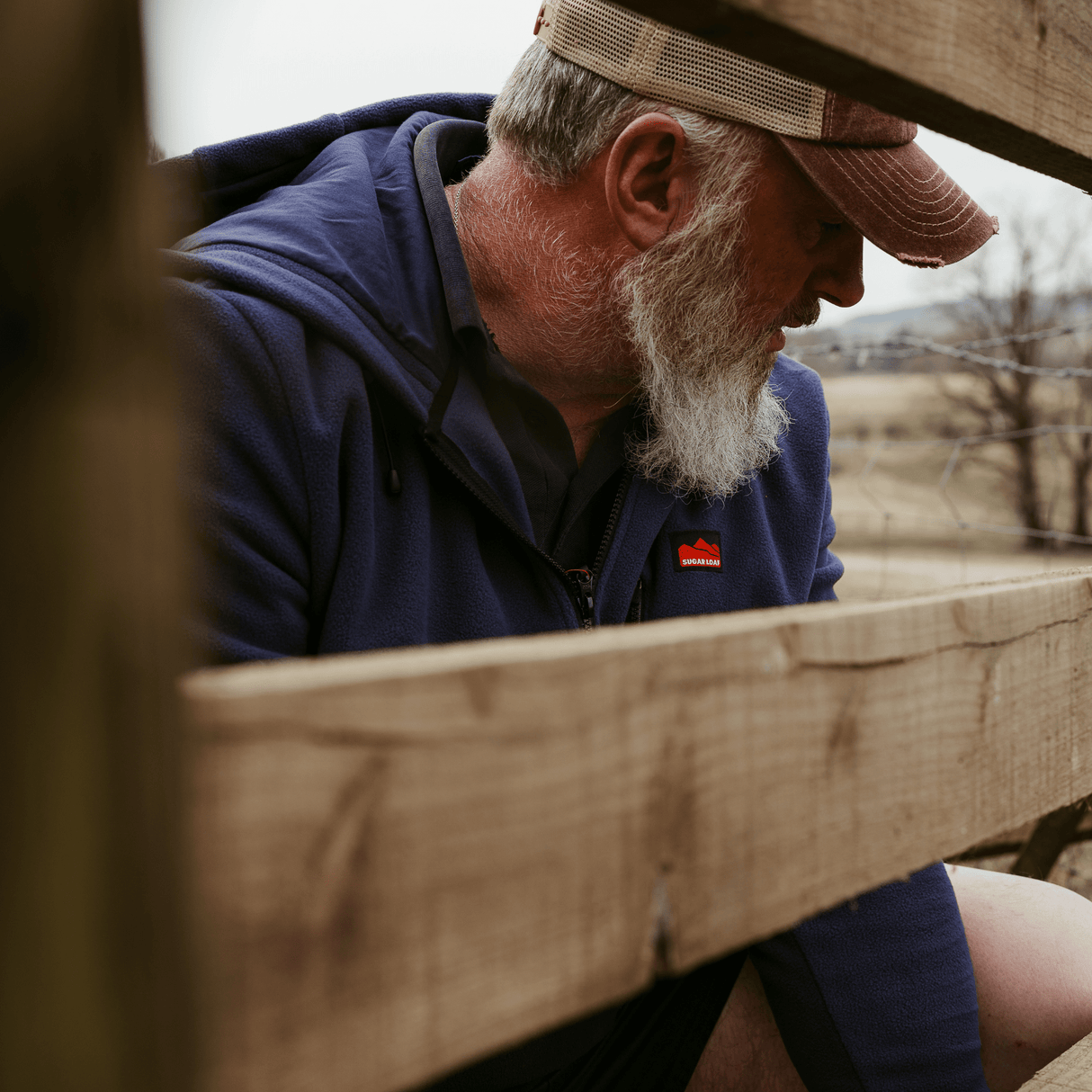 Sugar Loaf Dawnbreaker Polar Fleece Hoodie Indigo Blue - 300 GSM Top