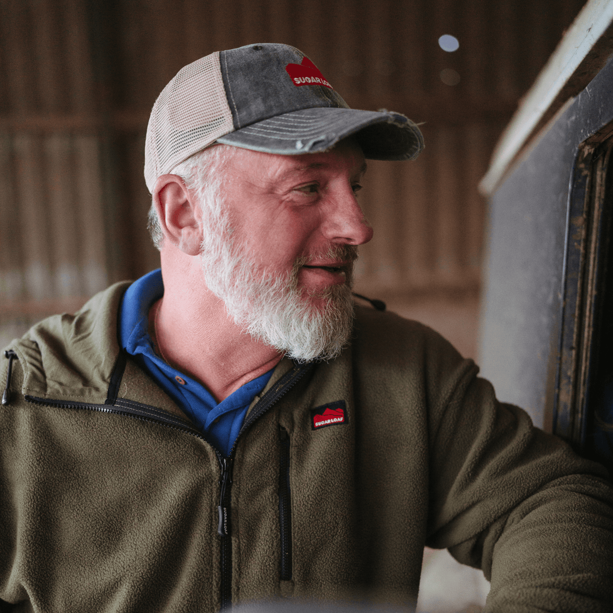 Sugar Loaf Station Cap Dusty Green - Trucker Hat with Mesh Rear