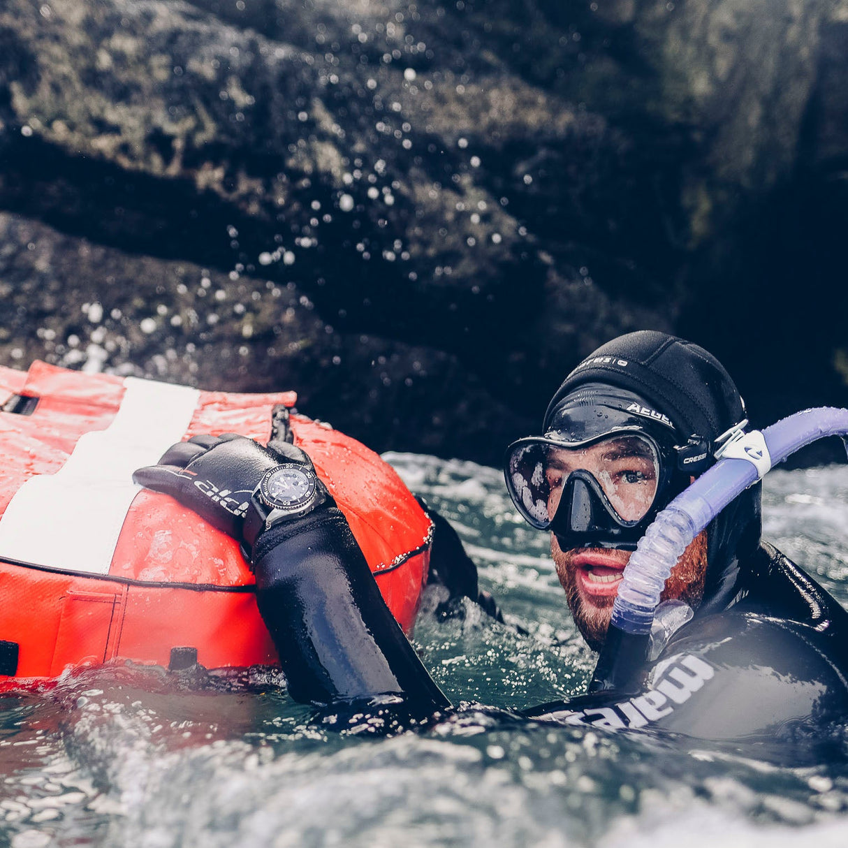 Rotate North Arctic 500m Dive Watch (43mm) in Pitch Black for specialist divers