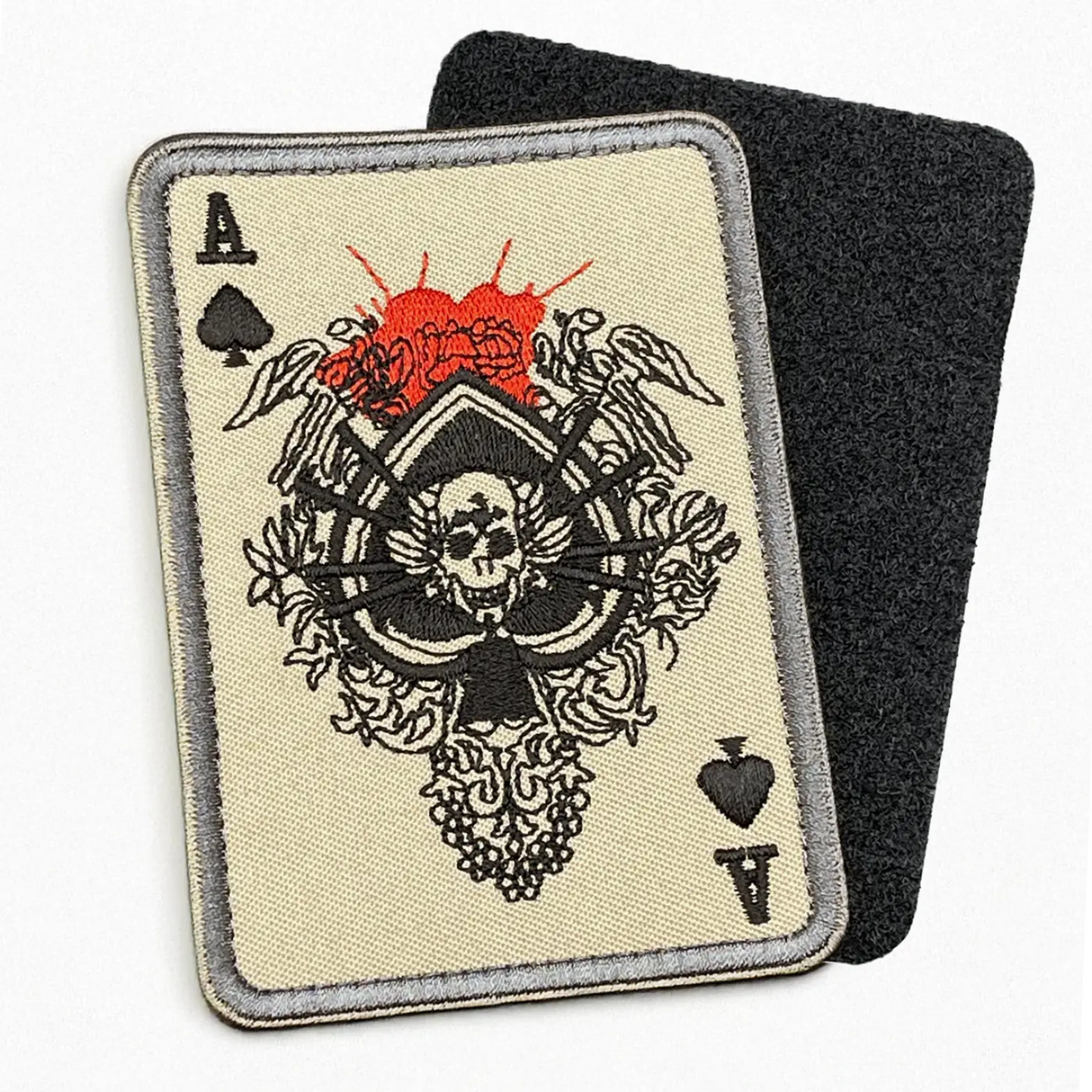 Death Card Patch Hook & Loop 10cm | Task Outdoor