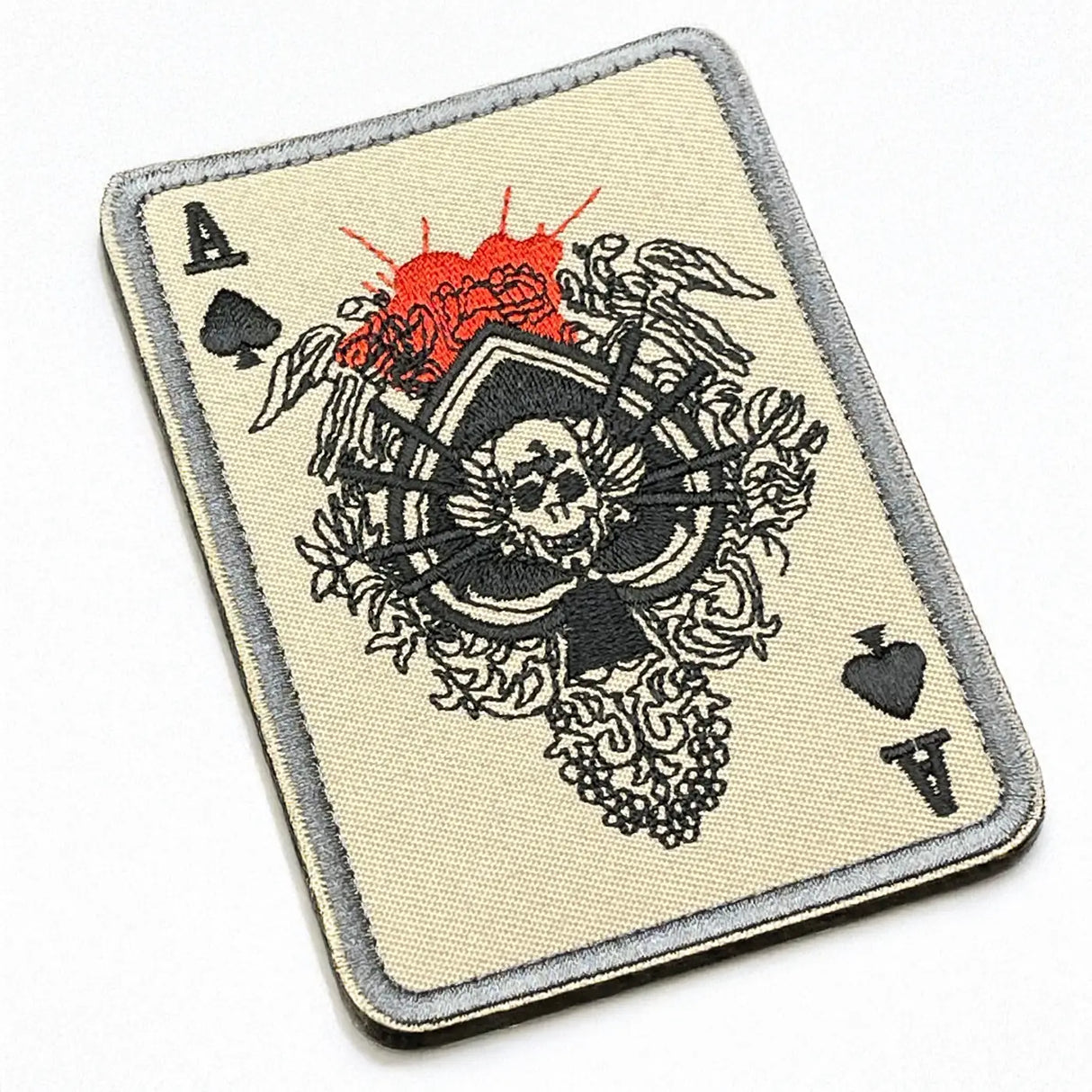 Death Card Patch, Hook & Loop, 10cm | Task Outdoor