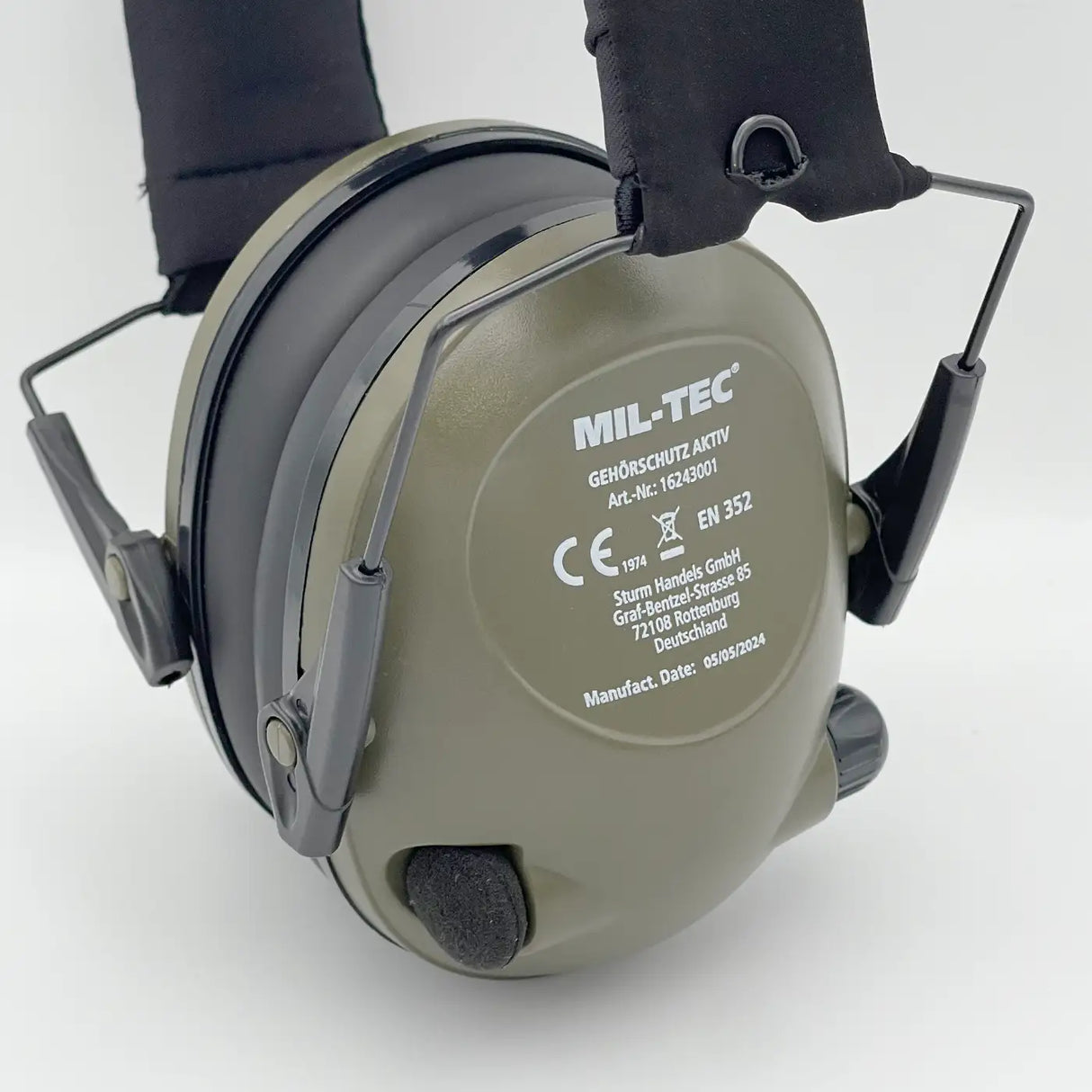 Mil-Tec Activ Electronic Ear Defenders Green | Task Outdoor