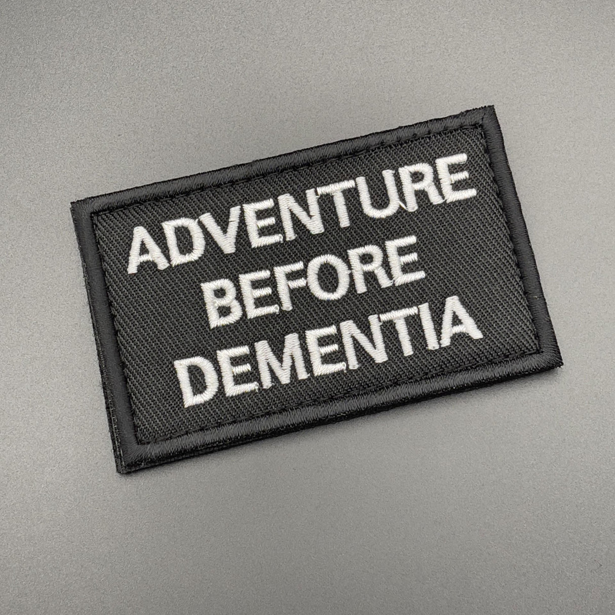 Adventure Before Dementia Patch Black Hook & Loop